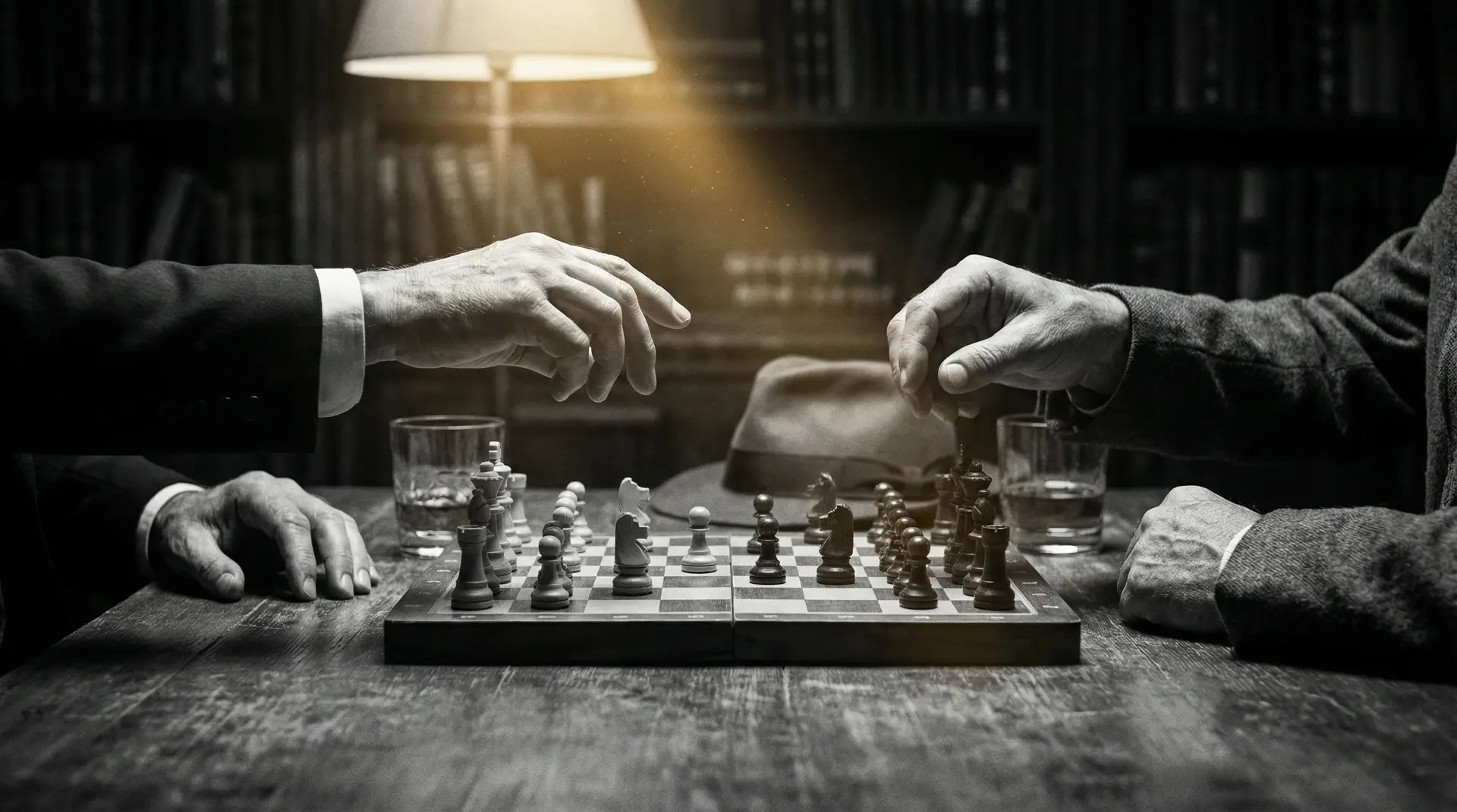 色婷婷我要去我去也 艺术探索系列 - 非线性叙事，棋盘上的对弈象征命运的交错